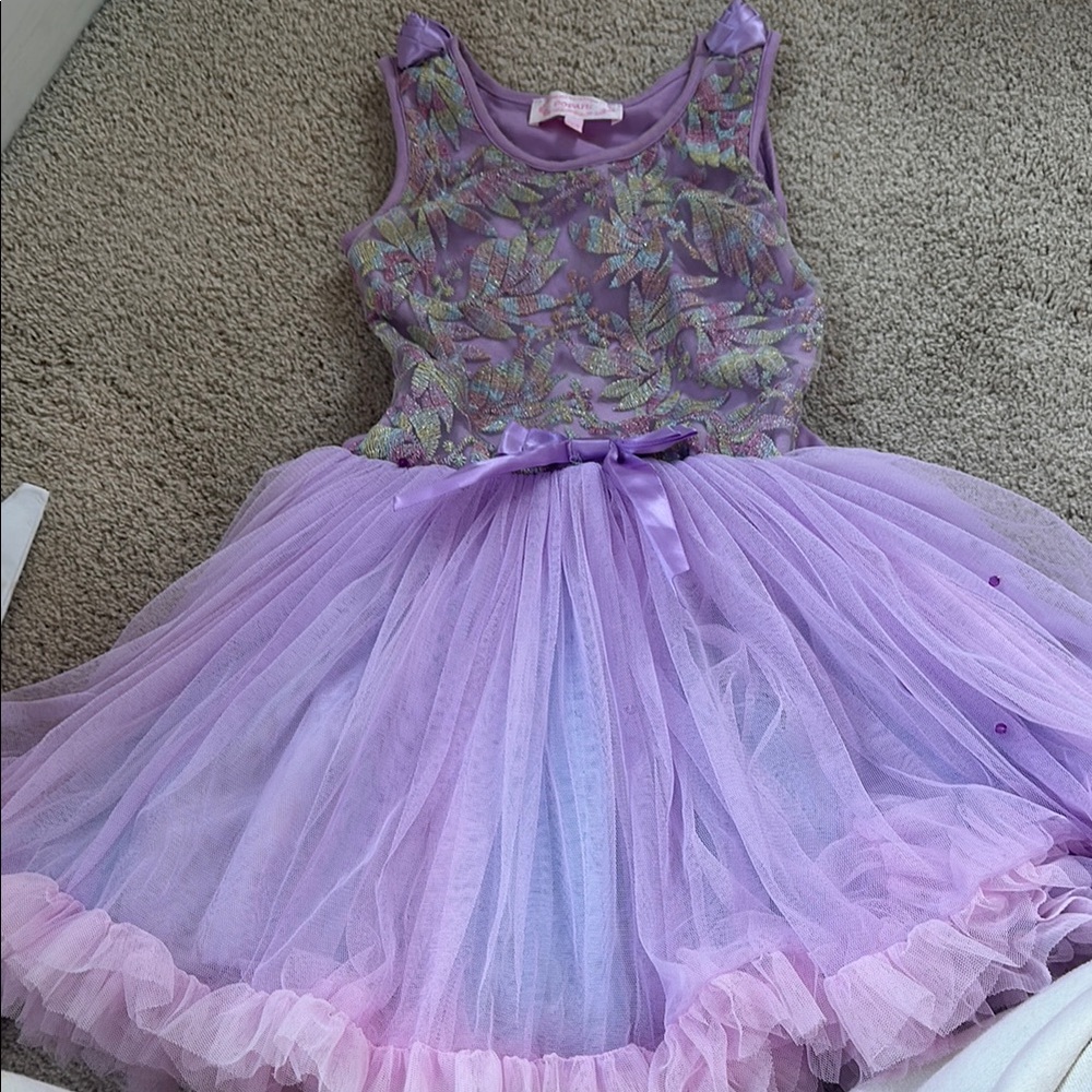 Popatu Purple and Pink Kids Dress